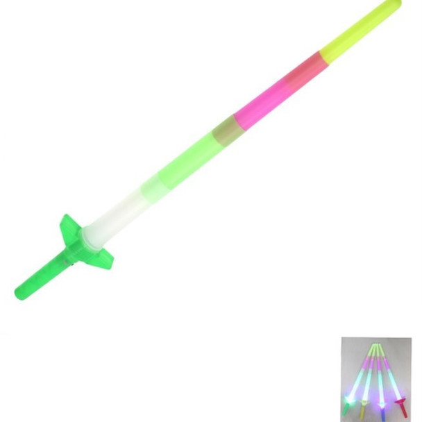 26" Expandable Multi Color Light Up Swords 12 per pk .75 ea