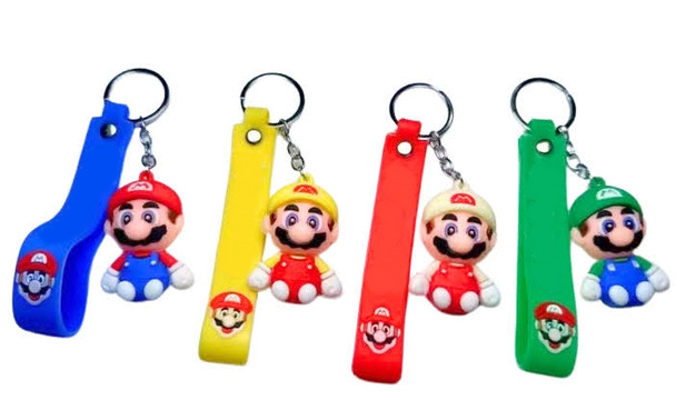 Novelty 3 in 1 Strap Keychain Asst Colors (9946) .68 each