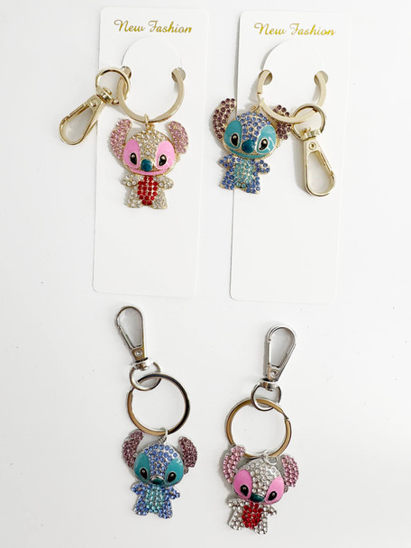 Novelty Rhinestone Keychain (10137) .70 each
