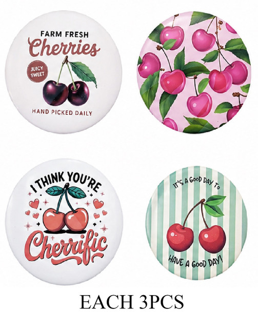 Cherry Compact Mirror 12 pcs per display box .68 each