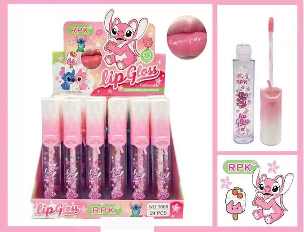 Pink Novelty Lip Gloss 24 pcs per display box .75 each