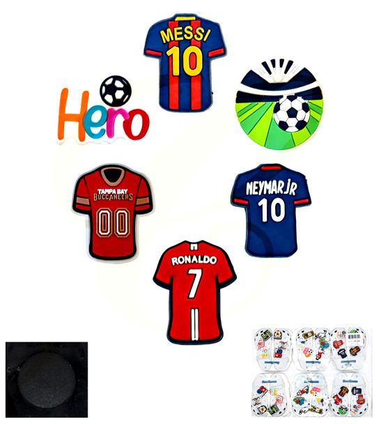 6 Pk Set of Shoe Charms Soccer Theme (2625) .75 per set
