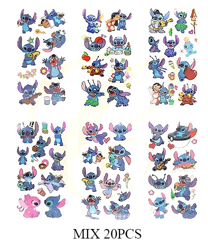 Novelty Temporary Tattoo 20 sets per pk .45 each set