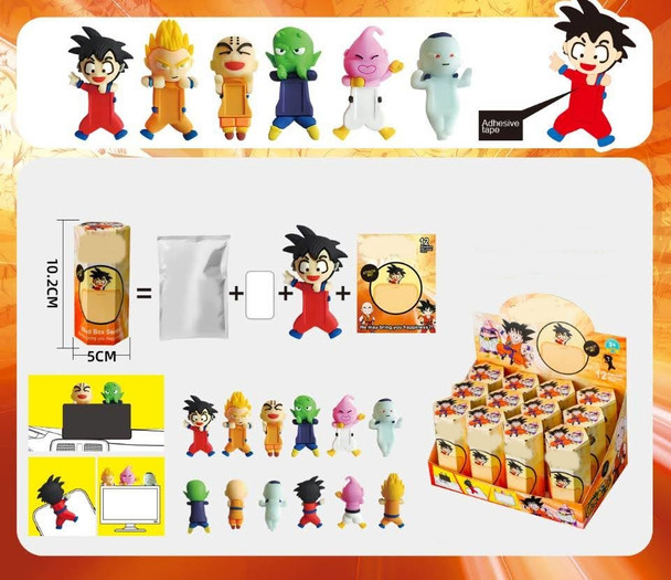 4" Stick On Decorative Novelty Figures 12 Pcs per display box .75 each