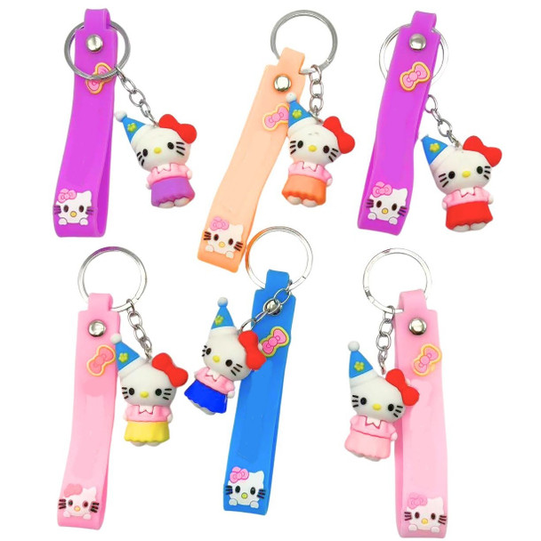 Novelty 3 in 1 Strap Keychain Asst Colors (10084) .68 each