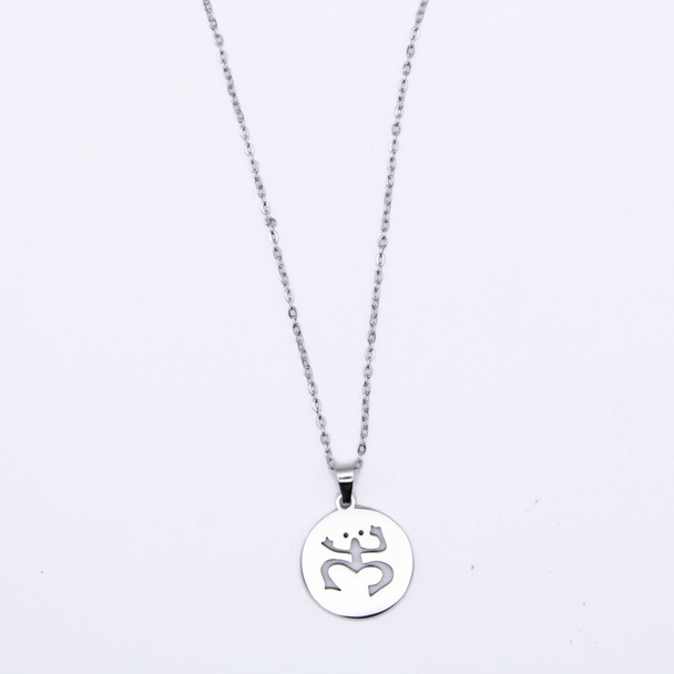 16"-18" Adjustable Stainless Steel Frog Pendant Necklace .68 each