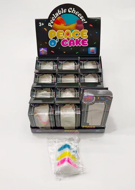3" Cake Squishy Squeeze Toy 12 pcs per display box $2.00 each