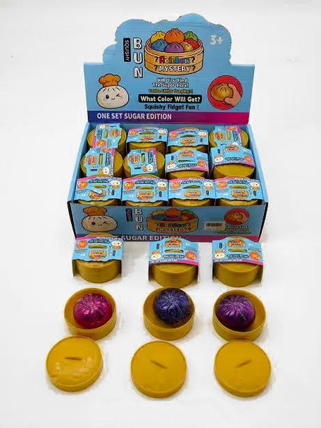 2.2" Squishy Glitter Dumpling Toy 24 pcs per display box $1.50 each