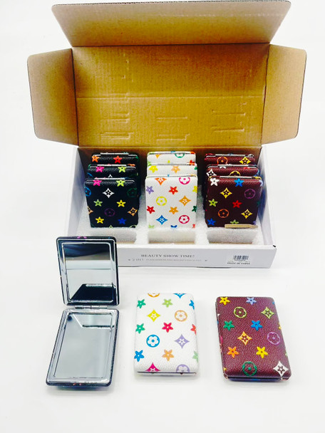 Asst Color Double Sided Rectangle Compact Mirror $1.50 each