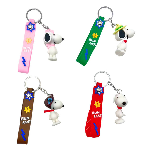 Novelty 3 in 1 Strap Keychain Asst Colors (10188) .70 each