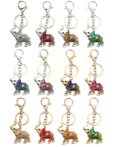 4.1" Elephant Rhinestone Keychain .70 each