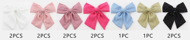 6.3" Stone Mesh Hair Bow .70 each