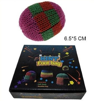 2.6" Crochet Footbag Mixed Designs 12 pcs per display box $1.50 each