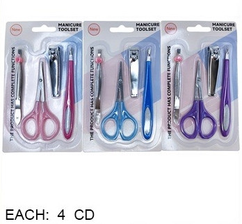 4 Piece Manicure Tool Set .75 each