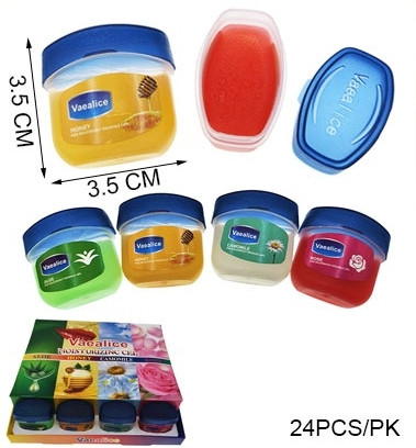 Travel Size Moisturizing Lip Balm Gel 24 per display box .62 each