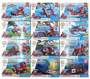 DIY 12 Style Mixed Transportation Vehicle Block Sets .75 each