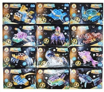 DIY 12 Style Mixed Ocean Life Transparent Block Sets .75 each