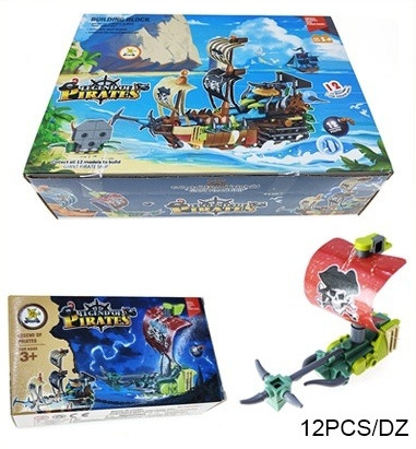 DIY 12 Style Mixed Pirates Block Sets .75 each