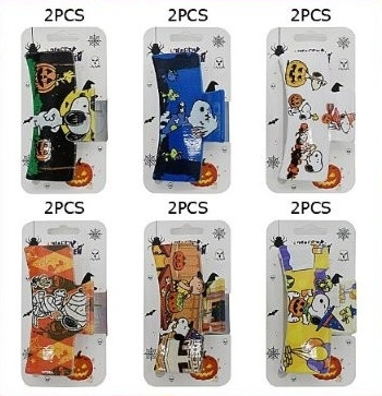 3.4" Novelty Halloween Rectangular Jaw Clips .70 each
