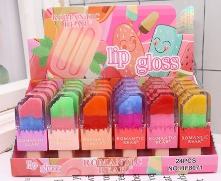 Ice Cream Popsicle Lip Gloss 24 pcs per display box .75 each