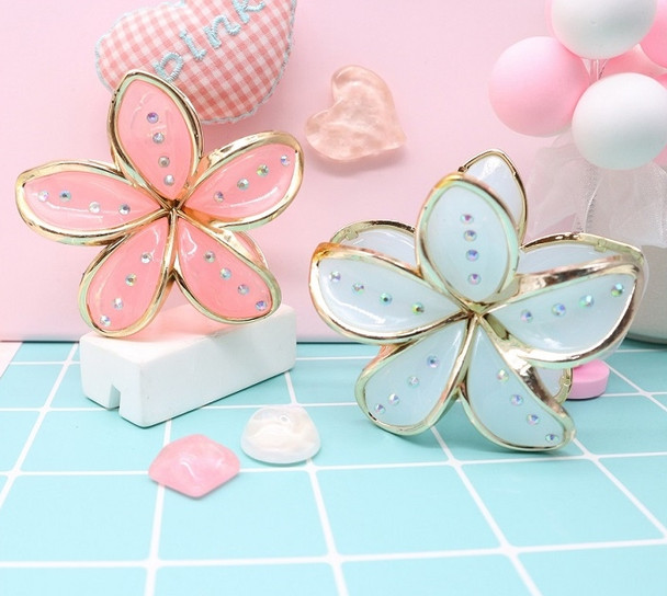 Plumeria Flower w/ Stones Hair Claw Clip .70 each