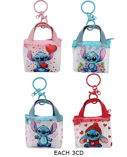 2.8" Novelty Coin Purse w/ Handle & Keychain .70 each