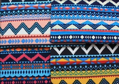 Large 9" X 5.5" Zipper All Purpose Bags Aztec Theme 12 per pk .70 each