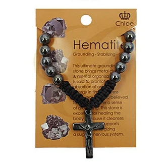 Hematite Cross Adjustable Bracelet .70 each