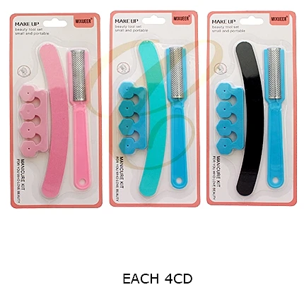 3 Pc Pedicure Tool Set .70 each set