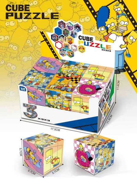 2.25" Test Your Skill Novelty Square Magic Cubes 12 per bx $1.25 each