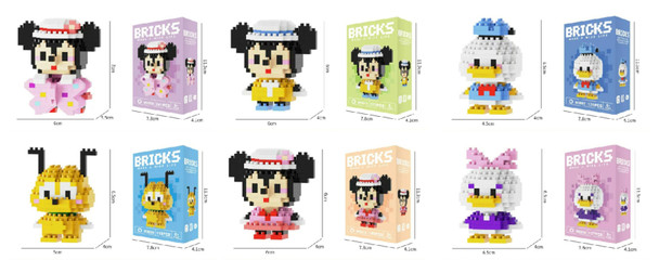 DIY 6 Style Mixed Novelty Set 12 per display box .75 each