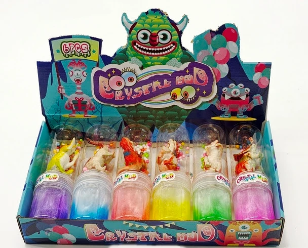 8" Large Dinosaur Slime Putty In Tube 6 pcs per display box $1.50 each 