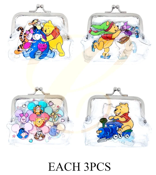 3.4" Novelty Snap Closure Coin Purse .70 each