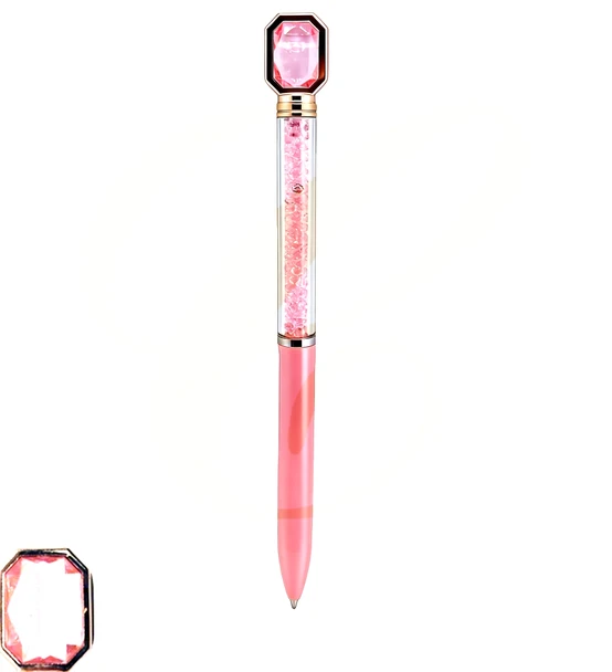 Polygonal Gem / Diamond Ballpoint Pen 48 pcs per display box .75 each