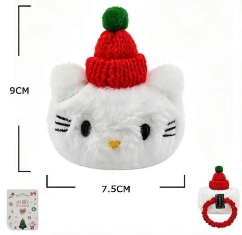 3" Christmas Novelty Plush Hair Tie .75 each
