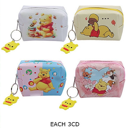 3.5" Bear Mini Pouch with Keychain  .70 each