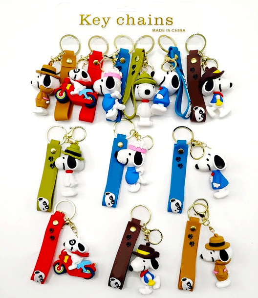 JUMBO Size Novelty 3 in 1 Strap Keychain Asst Colors $1.00 each