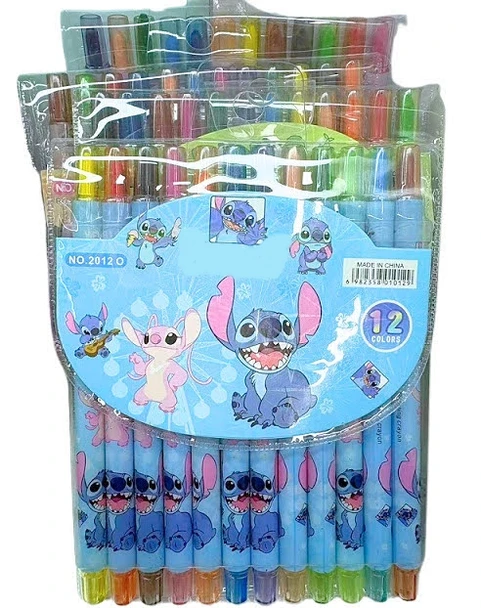 12 Pc Set Novelty Rotating Crayon Pen 12 sets per box $1.50 each set
