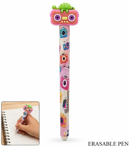 Cartoon Camera Erasable Fountain Pen 36 pcs per display box .75 each