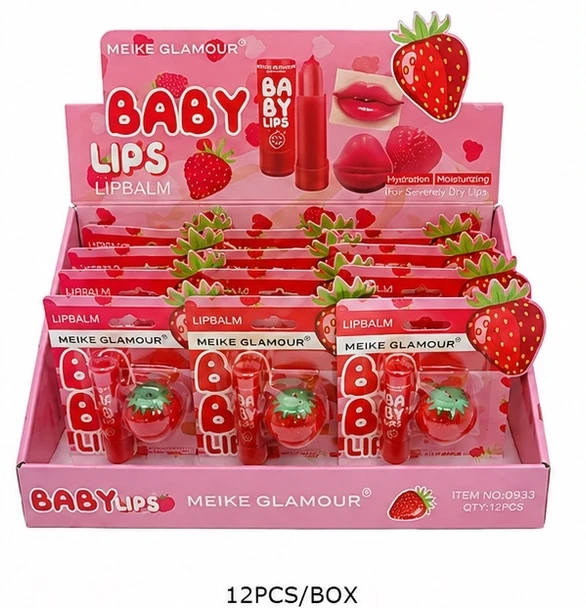 Strawberry Baby Lips Moisturizing Lip Balm 2-Piece Gift Set $1.50 each set