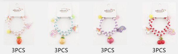 Kids 2-Piece Charm Bracelet Set .70 each set