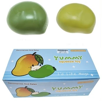 2.8" Color Changing Mango Squishy 12 pcs per display $3.00 each