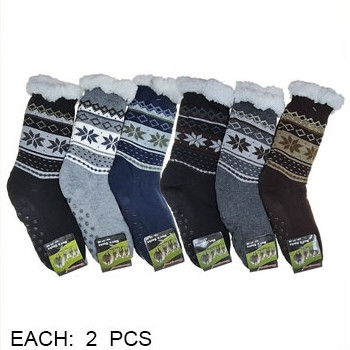 Snowflake Cozy Slipper Socks $2.50 each pair