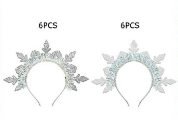 Glitter Snowflake Ice Princess Headband .70 each