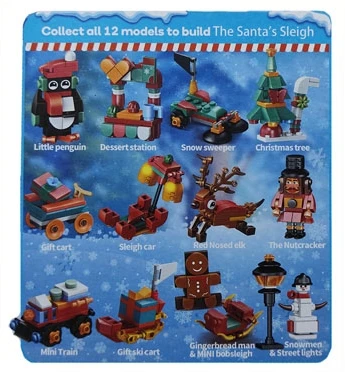 DIY 12 Style Mixed Christmas Block Sets .75 each