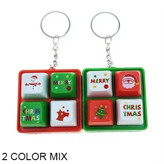 1.7" Christmas Keyboard Keychain with Light & Sound $2.00 each