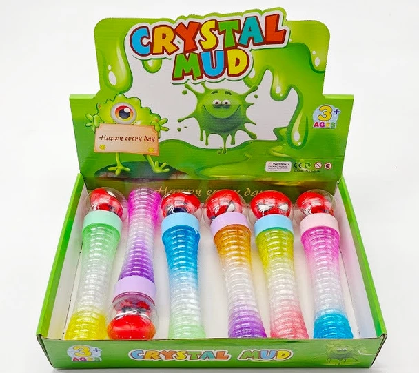 10" X-Large Slime Putty In Tube w/ Squishy 6 pcs per display box $1.50 each