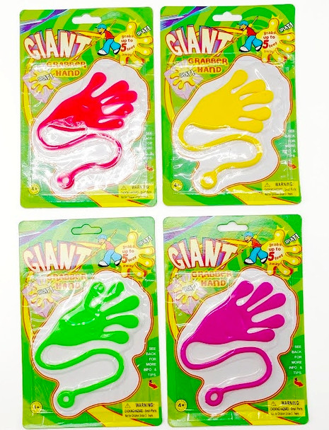 Giant Sticky Grabber Hand Toy .70 each