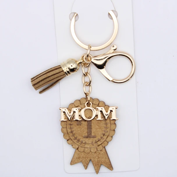 World's #1 Mom Award Medal Keychain with Tassel .70 each