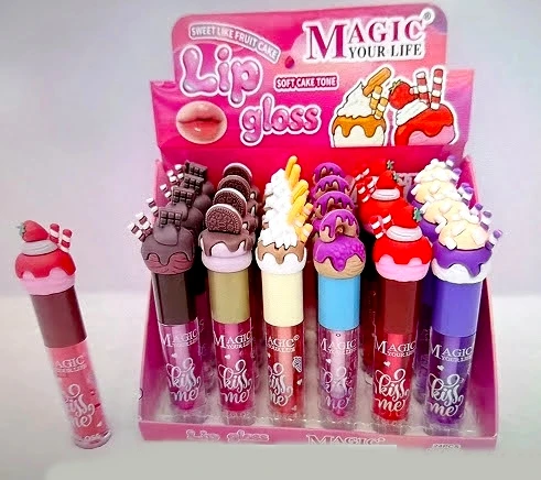 Sweet Dessert Lip Gloss Assorted Cupcake & Ice Cream Designs .75 each